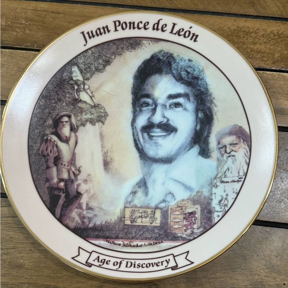 Age of Discovery Collector Plate Collection “Juan Ponce de Leon”